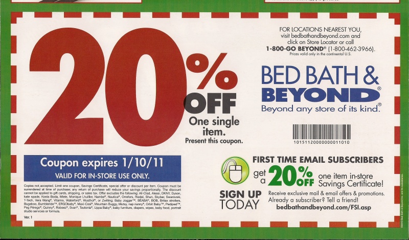 Can you use more than one Bed Bath & Beyond printable coupon for one purchase?